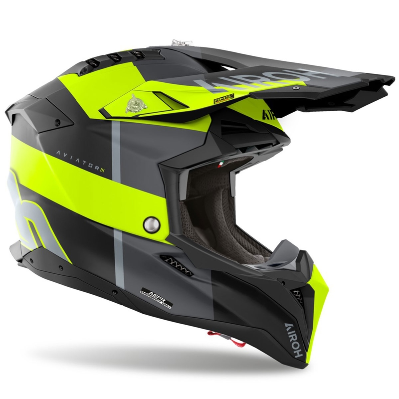 Motokrossikiiver Airoh Aviator 3 Monarch mattkollane