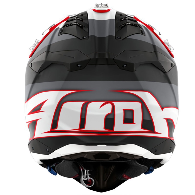 Motokrossikiiver Airoh Aviator 3 Monarch hall-punane matt