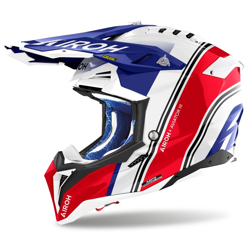 Motokrossikiiver Airoh Aviator 3 Hima punane läikiv kiiver