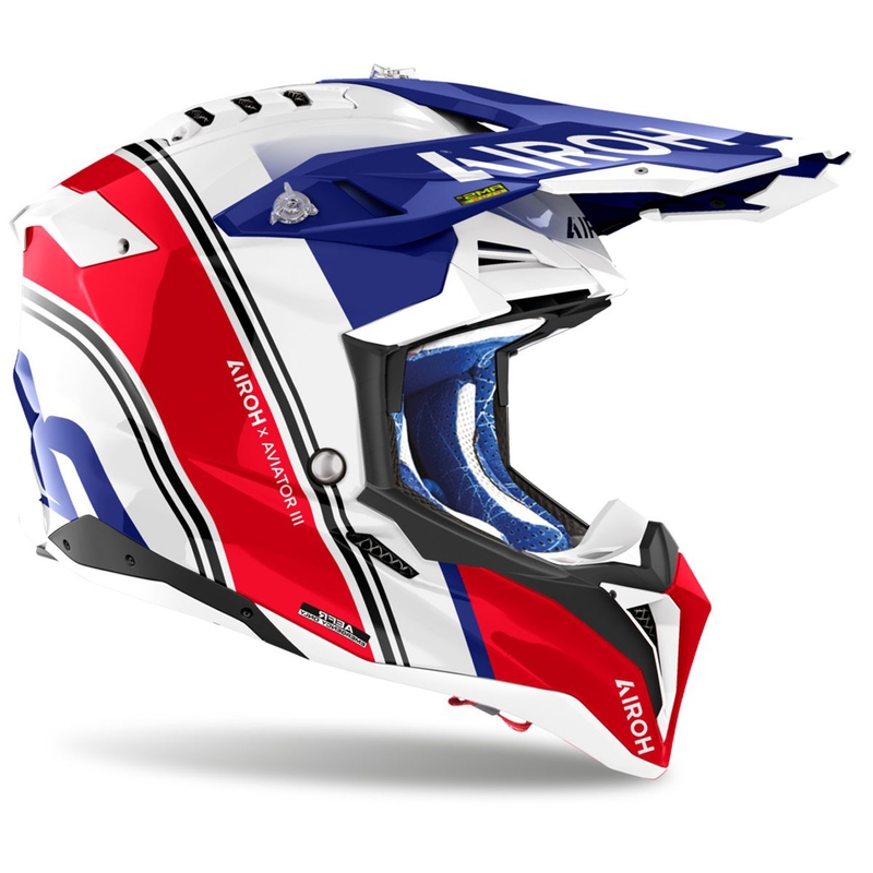 Motokrossikiiver Airoh Aviator 3 Hima punane läikiv kiiver