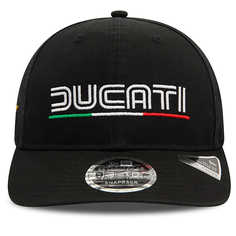 Ducati Meccanica müts vintage logoga must allahindlus