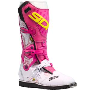SiDi Crossair HD End BB001 roosa ja valge mootorratta saapad