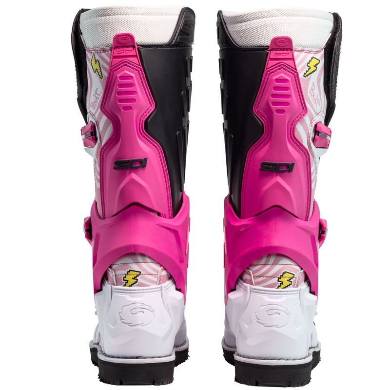 SiDi Crossair HD End BB001 roosa ja valge mootorratta saapad