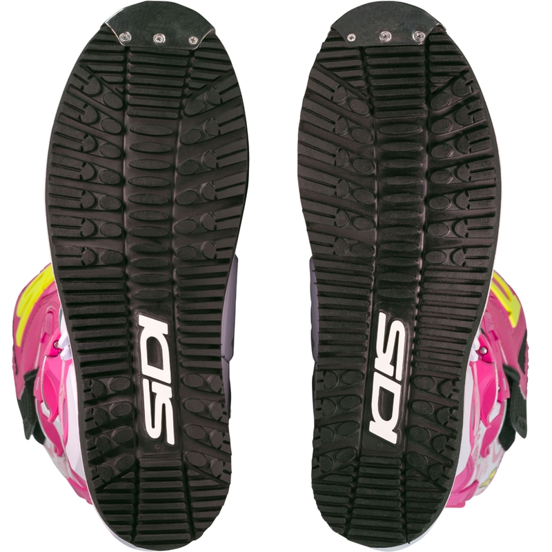 SiDi Crossair HD End BB001 roosa ja valge mootorratta saapad