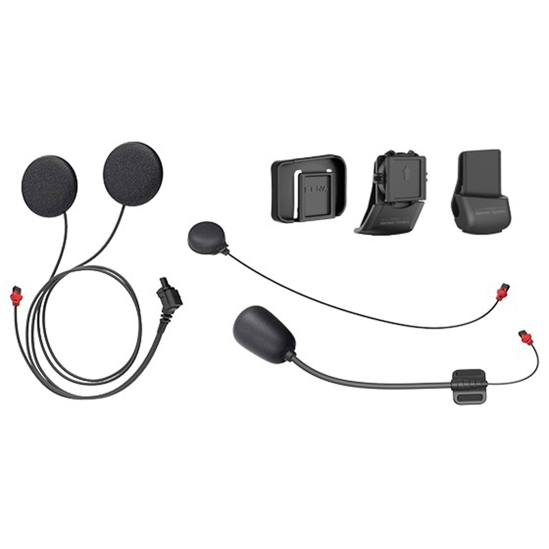 Kiivrikinnitus koos tarvikutega SENA 50C Sound by Harman Kardon peakomplekti + mikrofonile