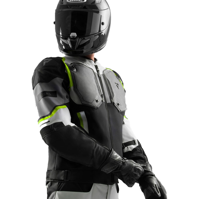 Rebelhorn Borg II must-hall-fluo kollane mootorratta jope