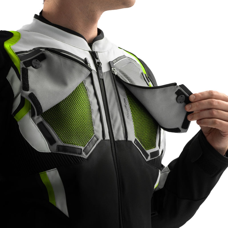 Rebelhorn Borg II must-hall-fluo kollane mootorratta jope