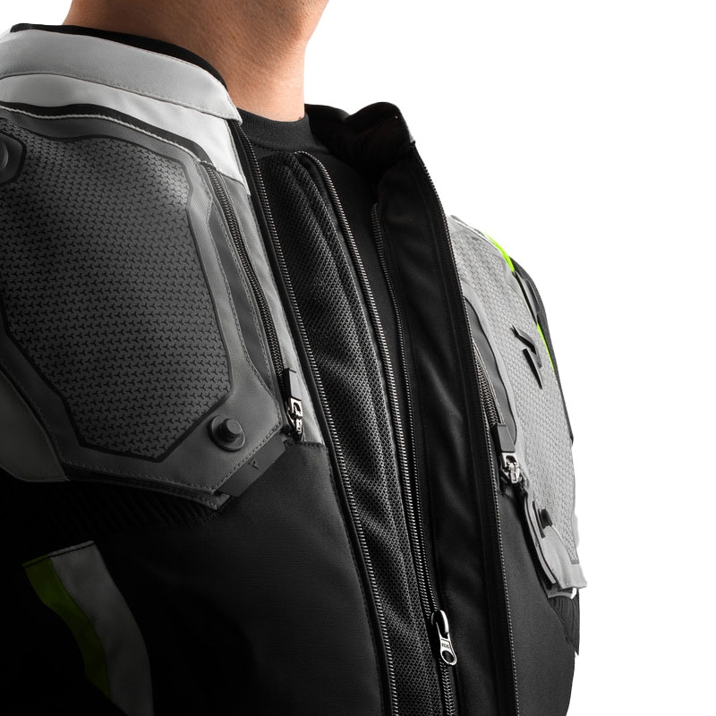 Rebelhorn Borg II must-hall-fluo kollane mootorratta jope