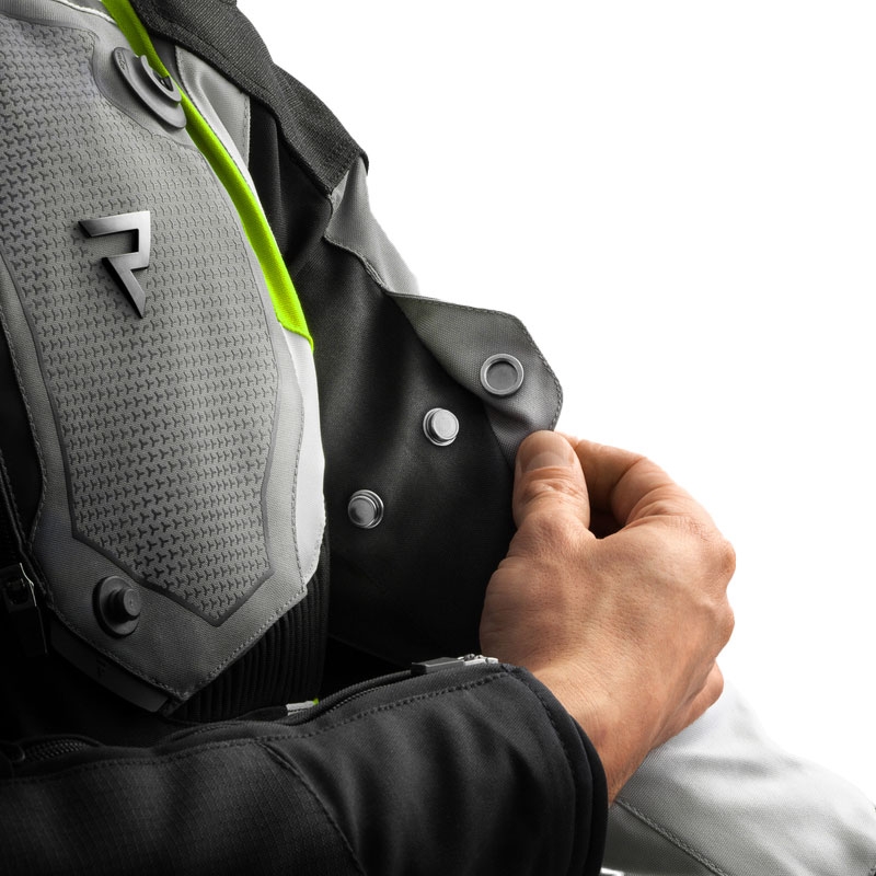 Rebelhorn Borg II must-hall-fluo kollane mootorratta jope