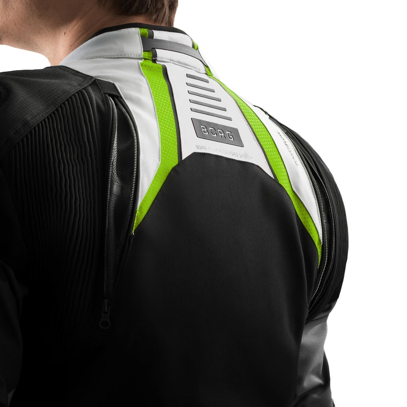 Rebelhorn Borg II must-hall-fluo kollane mootorratta jope