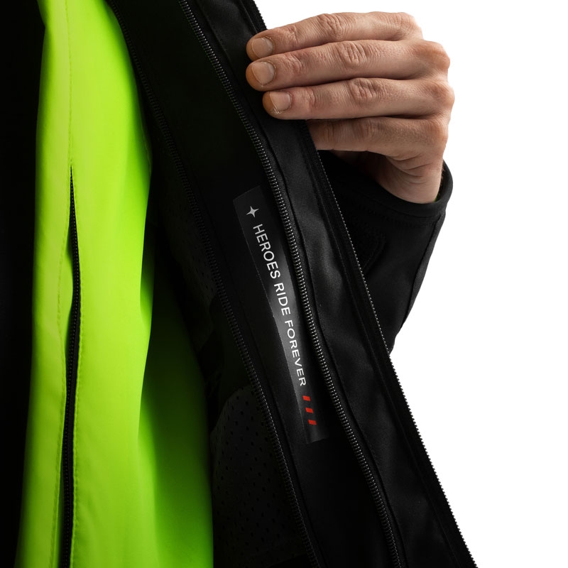 Rebelhorn Borg II must-hall-fluo kollane mootorratta jope