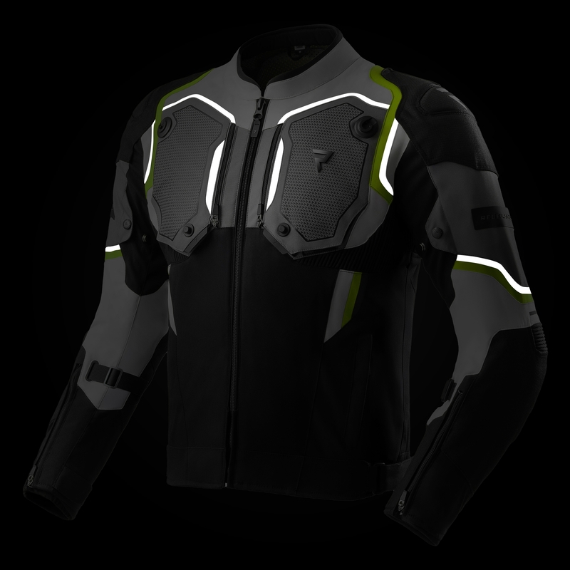 Rebelhorn Borg II must-hall-fluo kollane mootorratta jope
