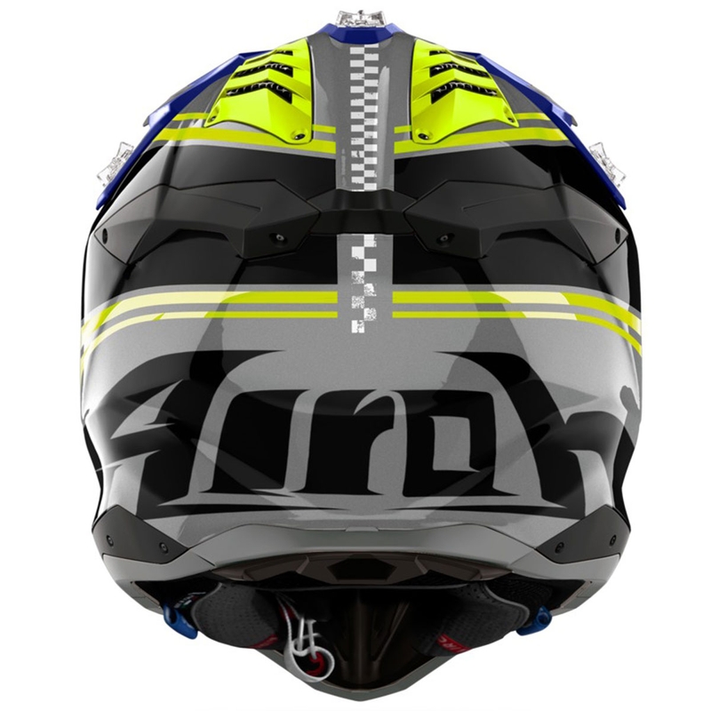 Motokrossikiiver Airoh Aviator 3 Hima sinine läikiv kiiver