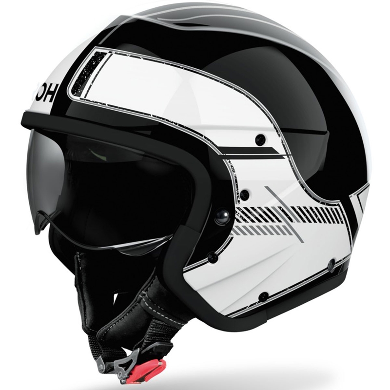 Modulaarne mootorratta kiiver Airoh J110 Raster Gloss White