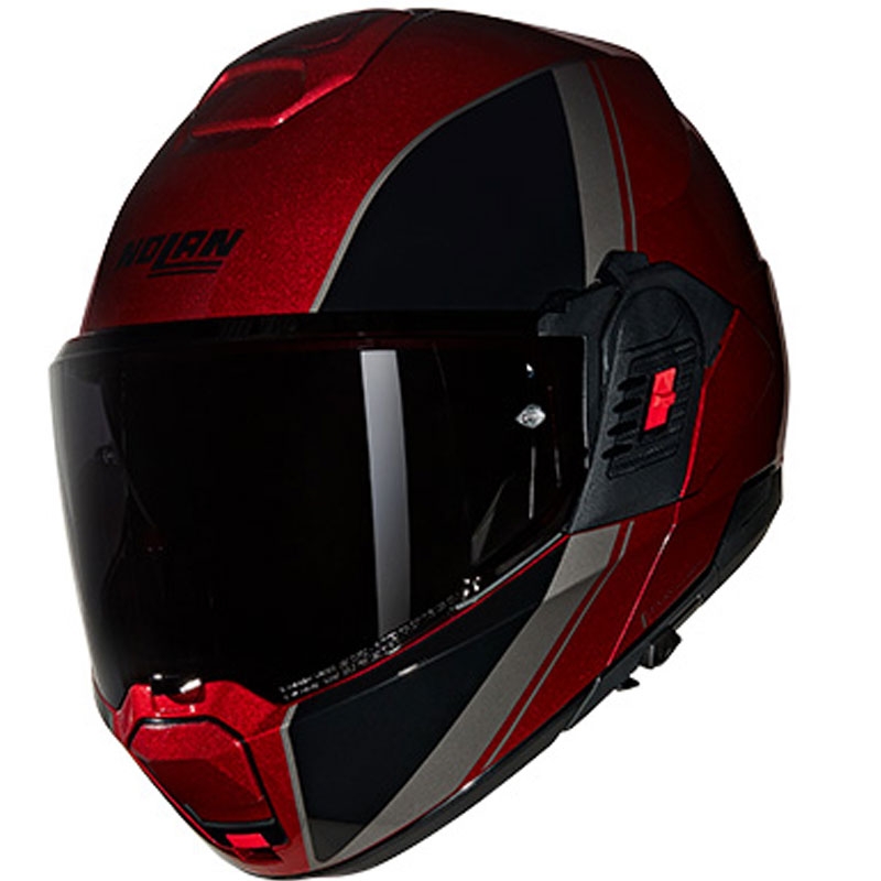 Nolan N120-1 Verniciatura Speciale N-COM 344 must-punane kokkupandav mootorratta kiiver