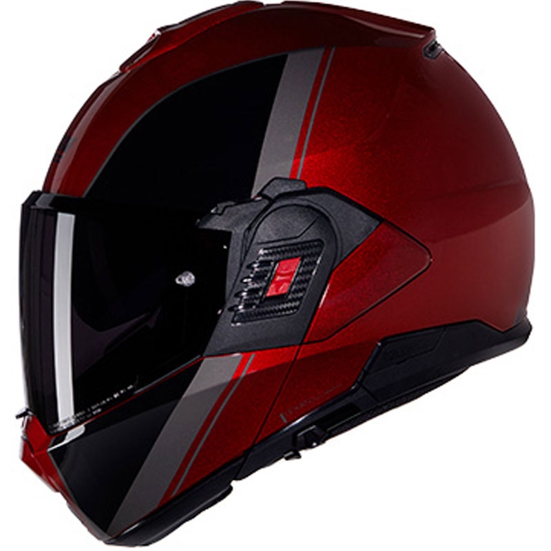 Nolan N120-1 Verniciatura Speciale N-COM 344 must-punane kokkupandav mootorratta kiiver
