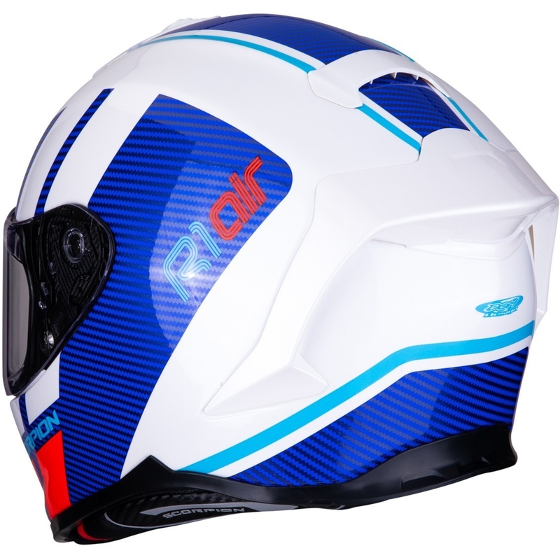 Integrální přilba Scorpion EXO-R1 Air Corpus bílo-modro-červená
