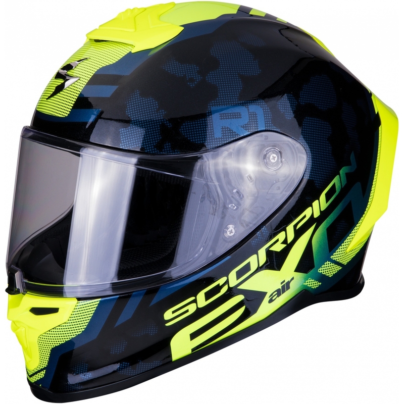 Integrální přilba Scorpion EXO-R1 Air Ogi černo-fluo žlutá výprodej