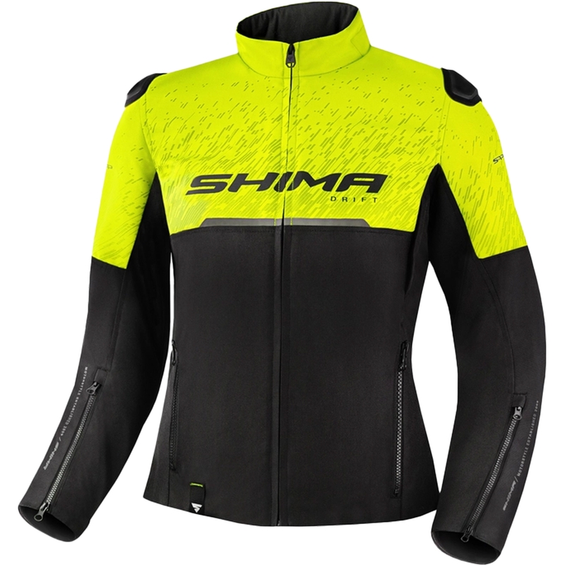 Naiste mootorratta jakk Shima Drift must-fluo kollane