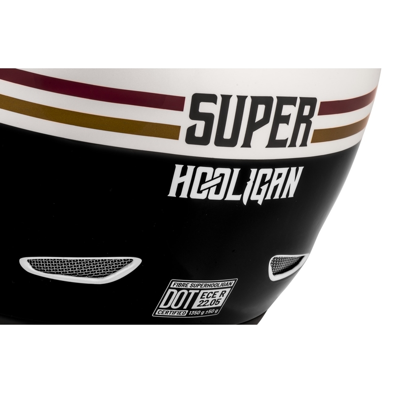 Integreeritud mootorratta kiiver Cassida Fibre Super Hooligan must-roheline - II klass
