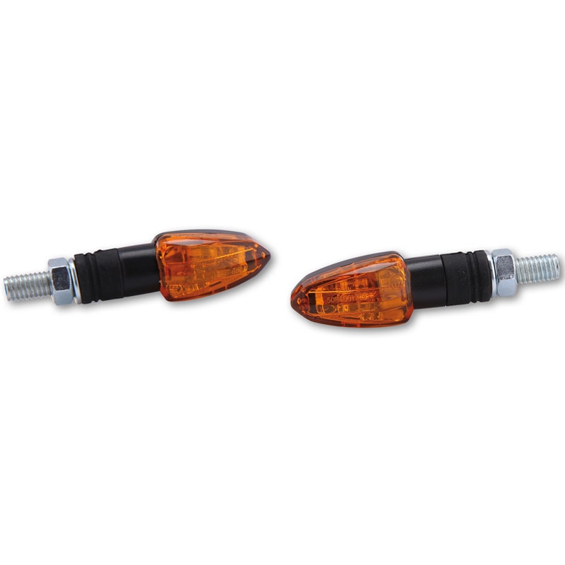 Highsider Smart Lizzard 12V mustad ja oranžid vilkurid mootorratta jaoks
