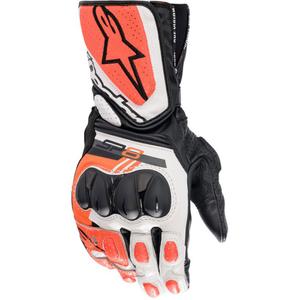 Alpinestars SP-8 valge-fluo punane-mustad mootorratta kindad