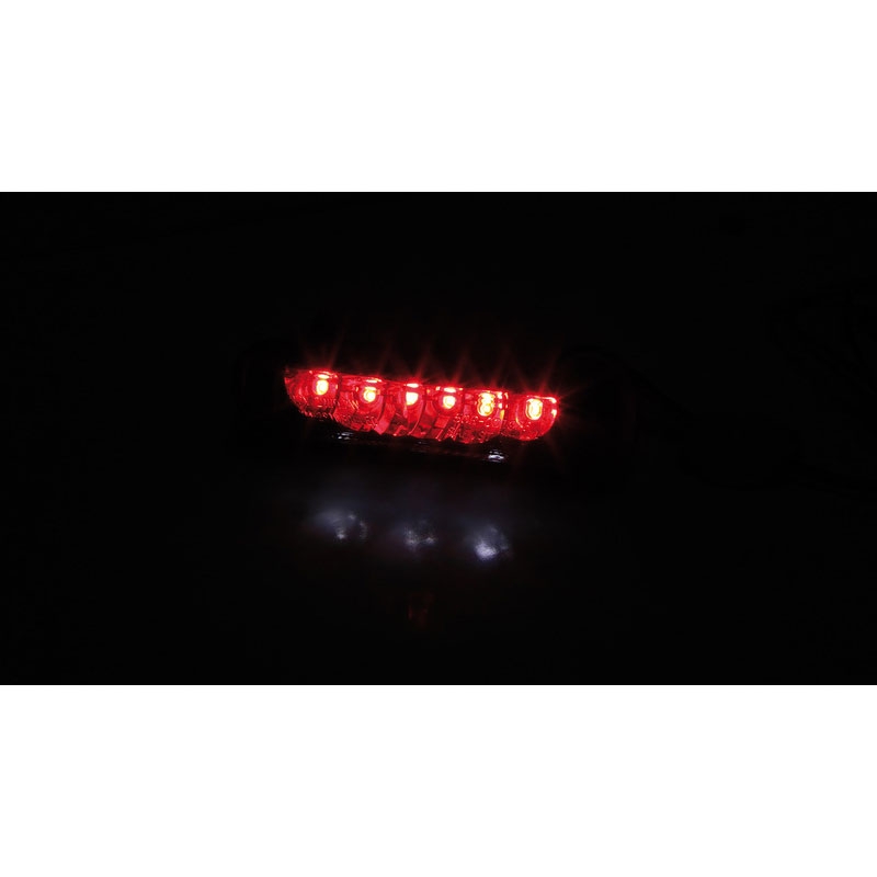 Highsider Smart LED must ja läbipaistev tagumine valgusti mootorratta jaoks