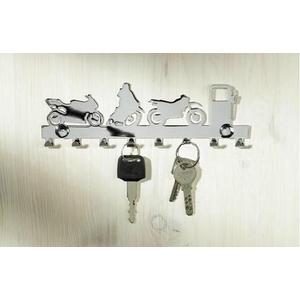 Kroomitud võtmehoidja - 8 konksu