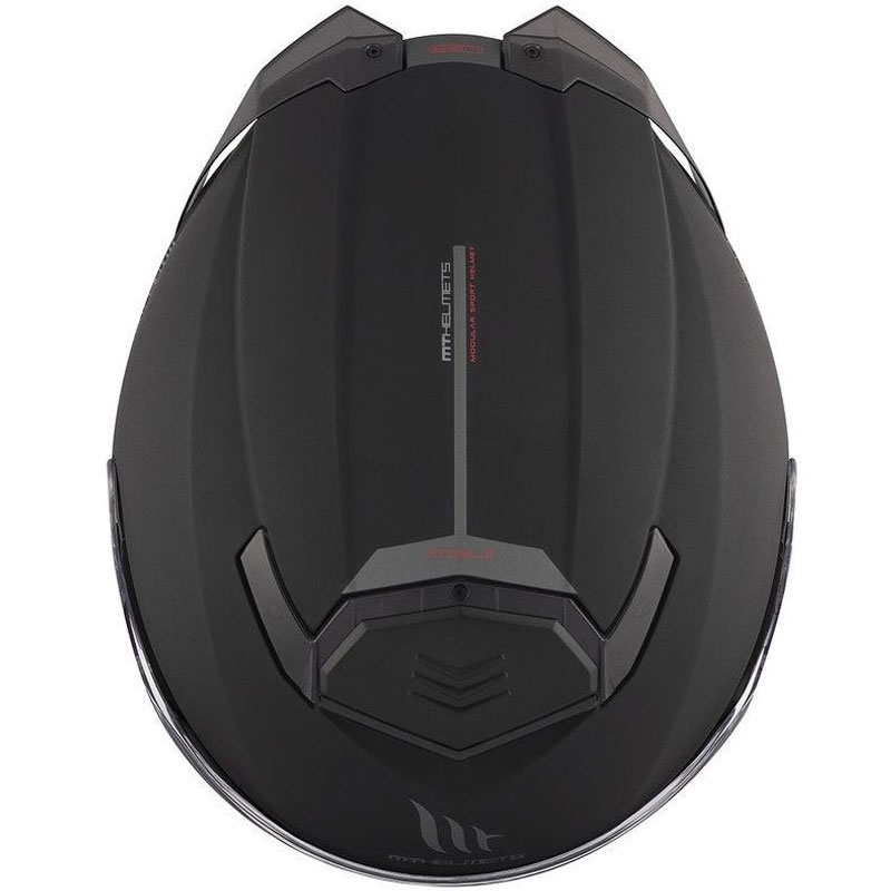 MT ATOM 2 SV SOLID A1 mootorratta kiiver must matt