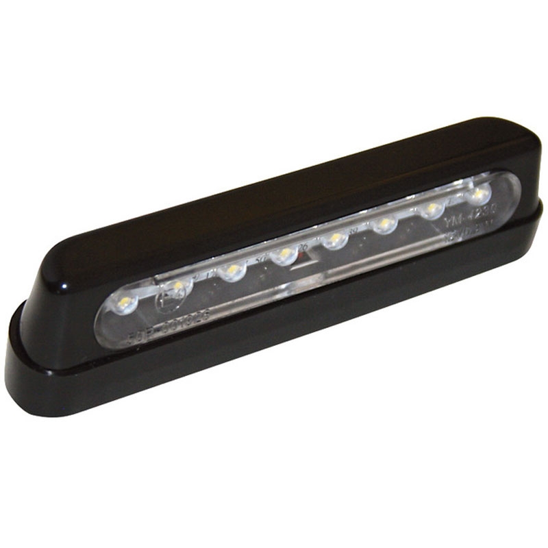 Numbrimärkide valgusti Highsider Smart LED must-suitsutatud