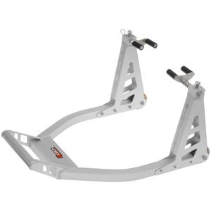 Mootorratta statiiv Q-TECH alumiiniumist esiosa hõbedane