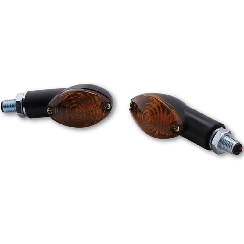 Highsider Smart Cateye Mini must ja suitsu mootorratta vilkurid