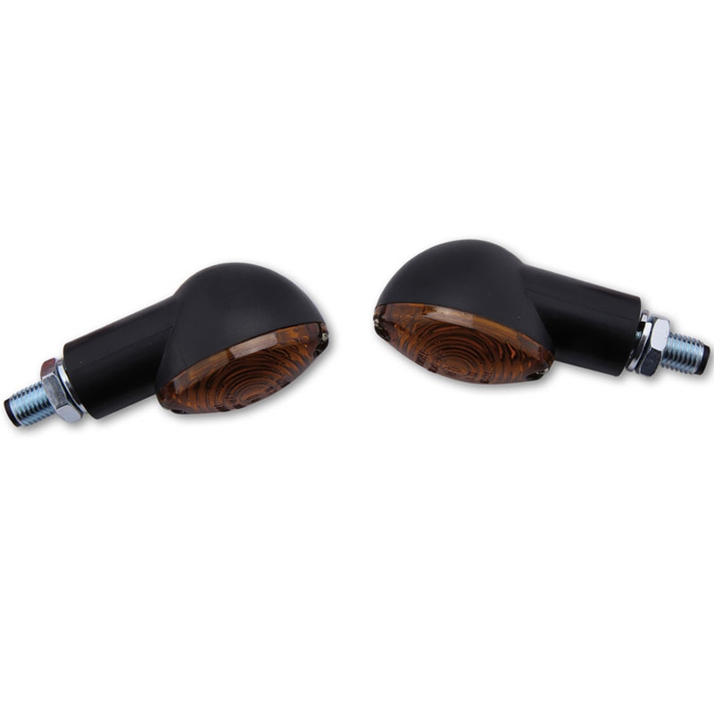 Highsider Smart Cateye Mini must ja suitsu mootorratta vilkurid