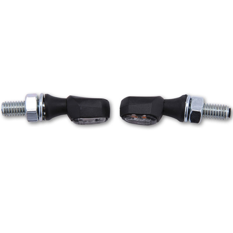 Highsider Smart Crumb LED must ja suitsu mootorratta vilkurid