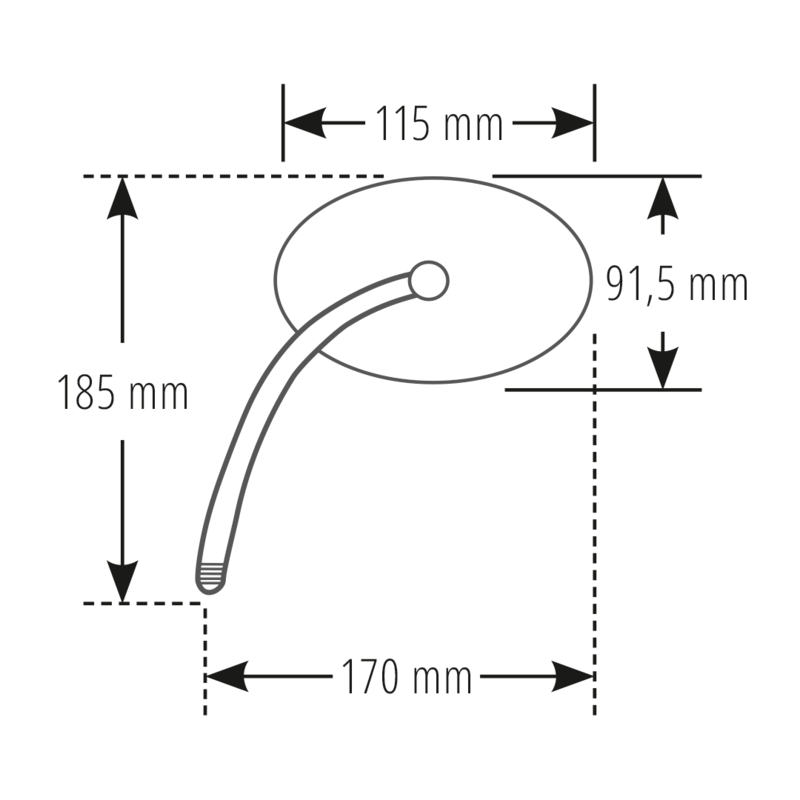 Highsider Smart Surface tahavaatepeegel vasak/parem must