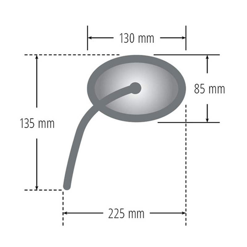 Tahavaatepeegel Highsider Smart Booster 2 ALU vasak/parem must