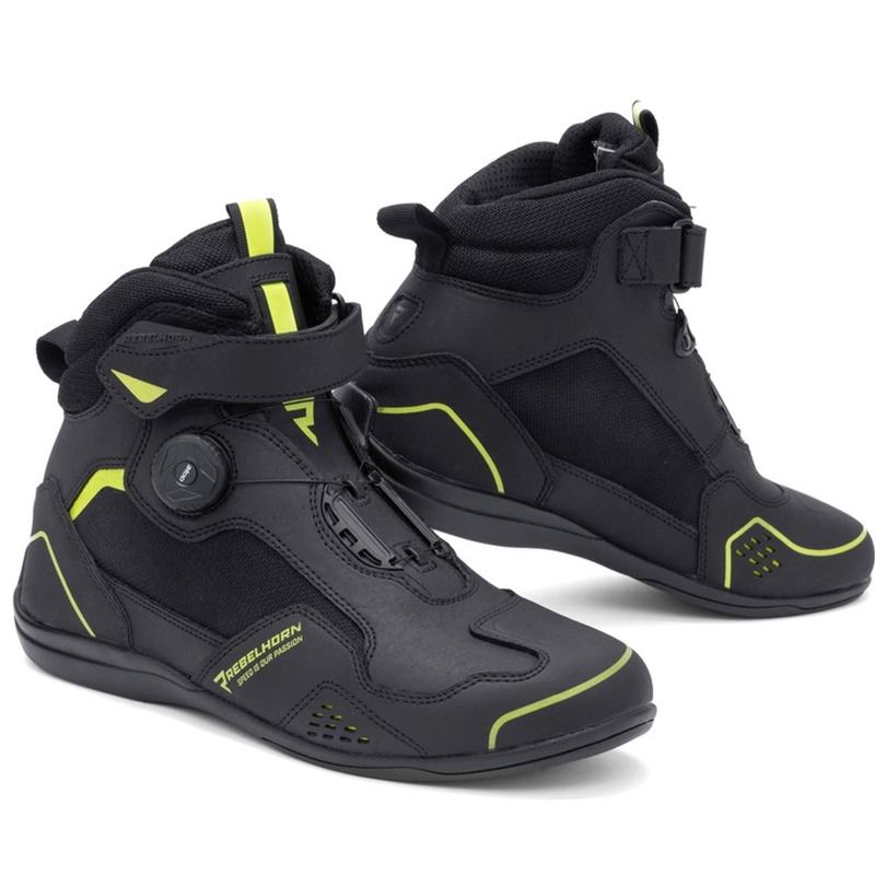 Mootorrattasaapad Rebelhorn Spark II must-fluo kollane