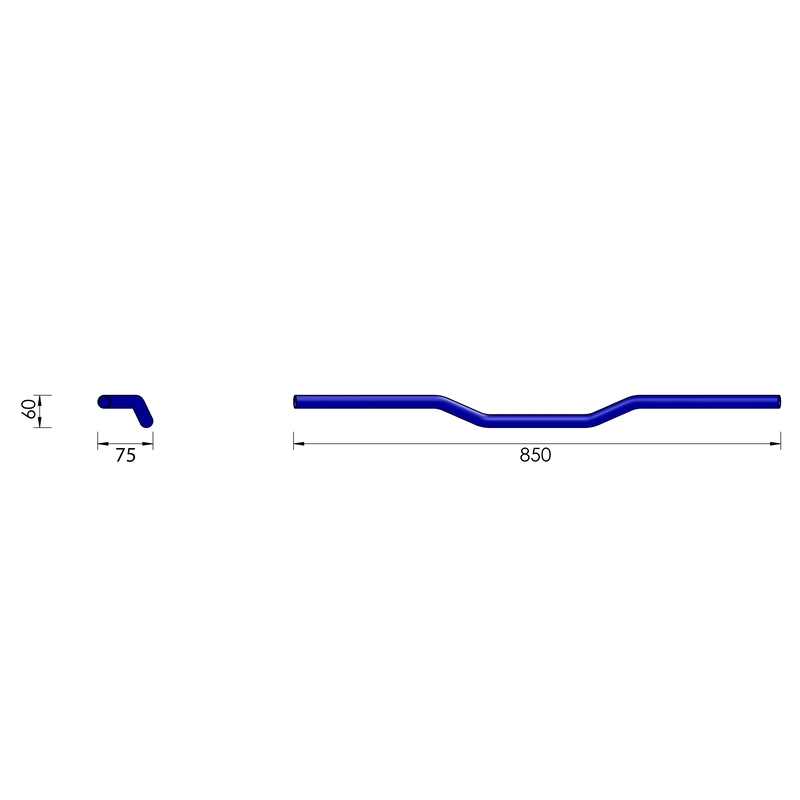 Highsider Pro Street Bar L00 25,4 mm must