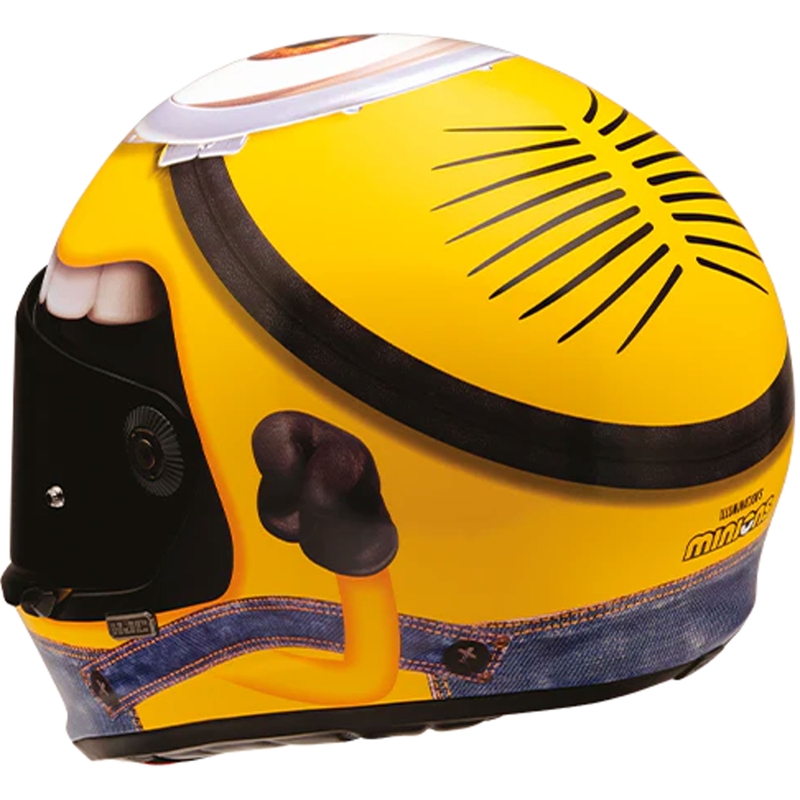 Integreeritud mootorratta kiiver HJC V10 Stuart Minions MC3 kollane-sinine