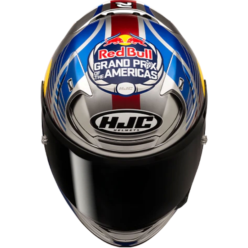 Integreeritud mootorratta kiiver HJC RPHA 12 Red Bull Austin GP II MC21 sinihall