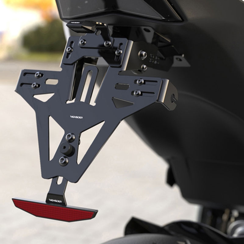 Numbrimärkide hoidja valgusega Highsider Akron RS PRO Ducati must