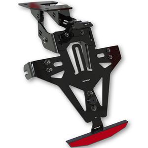 Numbrimärkide hoidja koos valgusega Highsider License Akron RS PRO KTM 690 DUKE must