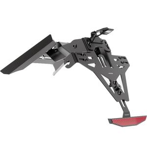 Numbrimärkide hoidja koos valgustusega Highsider License Akron RS PRO KTM 1290 SUPER DUKE GT ABS must