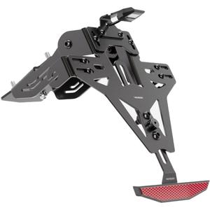 Numbrimärkide hoidja koos valgusega Highsider License Akron RS PRO KTM 790 DUKE ABS ja 890 DUKE R must