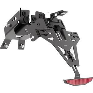 Numbrimärkide hoidja koos valgusega Highsider License Akron RS PRO KTM 690 SMC R must