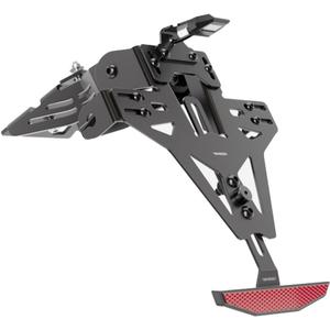 Numbrimärgi hoidja koos valgustusega Highsider Akron RS PRO Honda CBR 650 F must