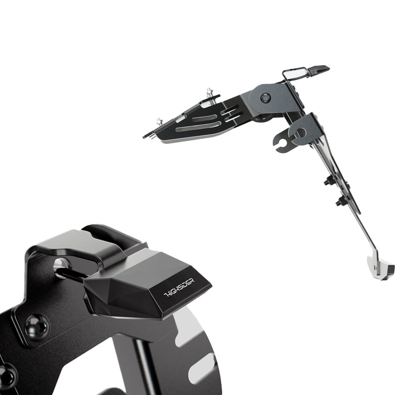 Numbrimärgi hoidja koos valgustusega Highsider Akron RS PRO Honda CBR 650 F must