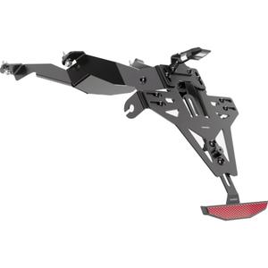 Numbrimärkide hoidja koos valgustusega Highsider Akron RS PRO Honda CB 125 R NEO must