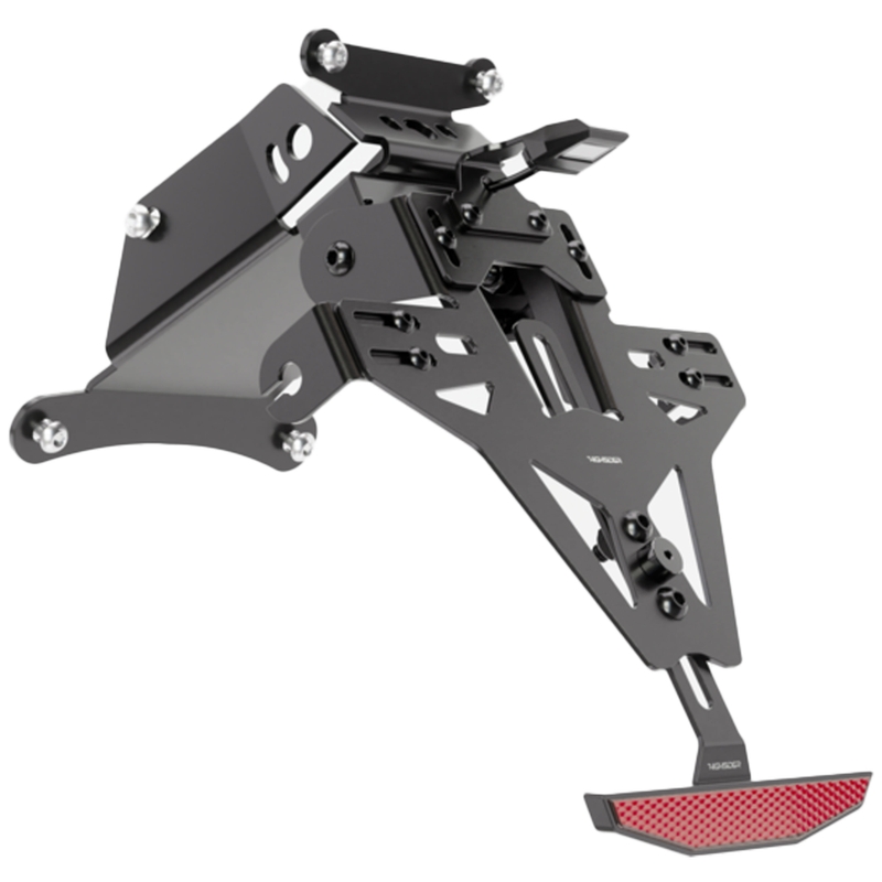 Numbrimärkide hoidja valgusega Highsider Akron RS PRO HUSQVARNA 701 must
