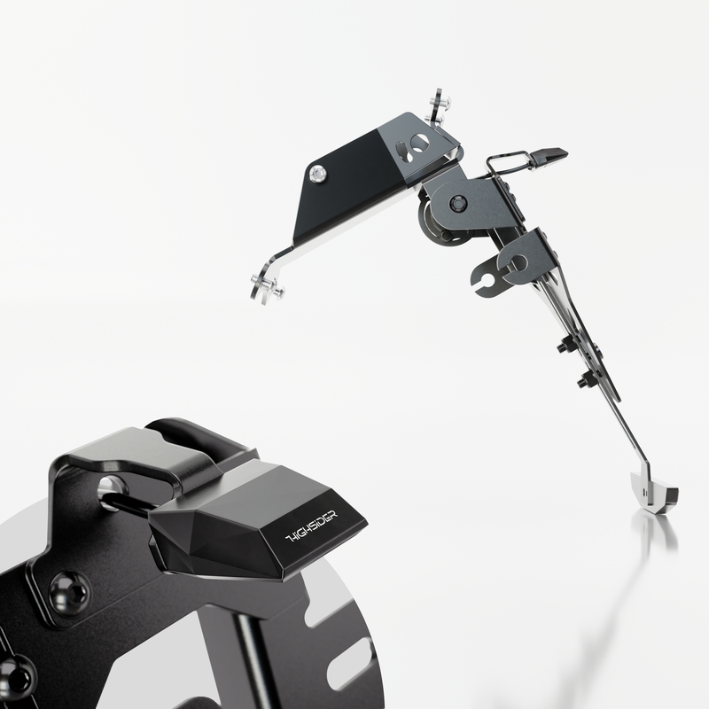 Numbrimärkide hoidja valgusega Highsider Akron RS PRO HUSQVARNA 701 must